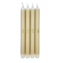 Adventslys krone 4 pk gull