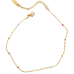 Anklet med emalje, Gull