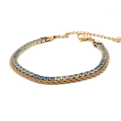 Armbånd, ombrè blue G