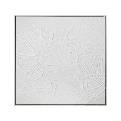 Bilde white flower 80 x 80 cm