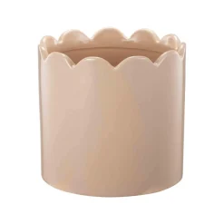 Blomsterpotte Scallop 13,5cm, beige