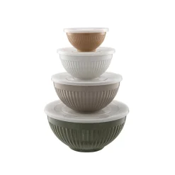 Bollesett med lokk, 4 stk