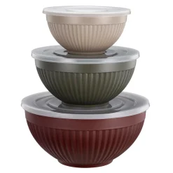 Bollesett 3pk multi rød