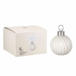 Bordkortholder julekule 4 pk