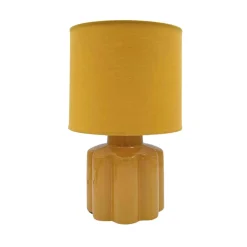 Bordlampe Flower 25 cm gul