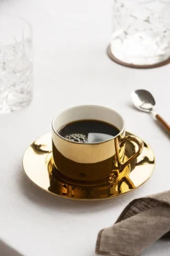 Cafesett Luksus kopp med skål