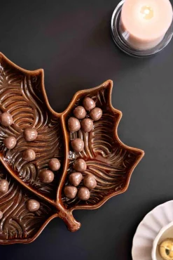 Dekorfat Lønneblad 30cm