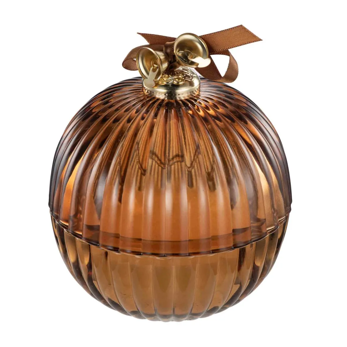 Duftlys julekule Amber & Tonka