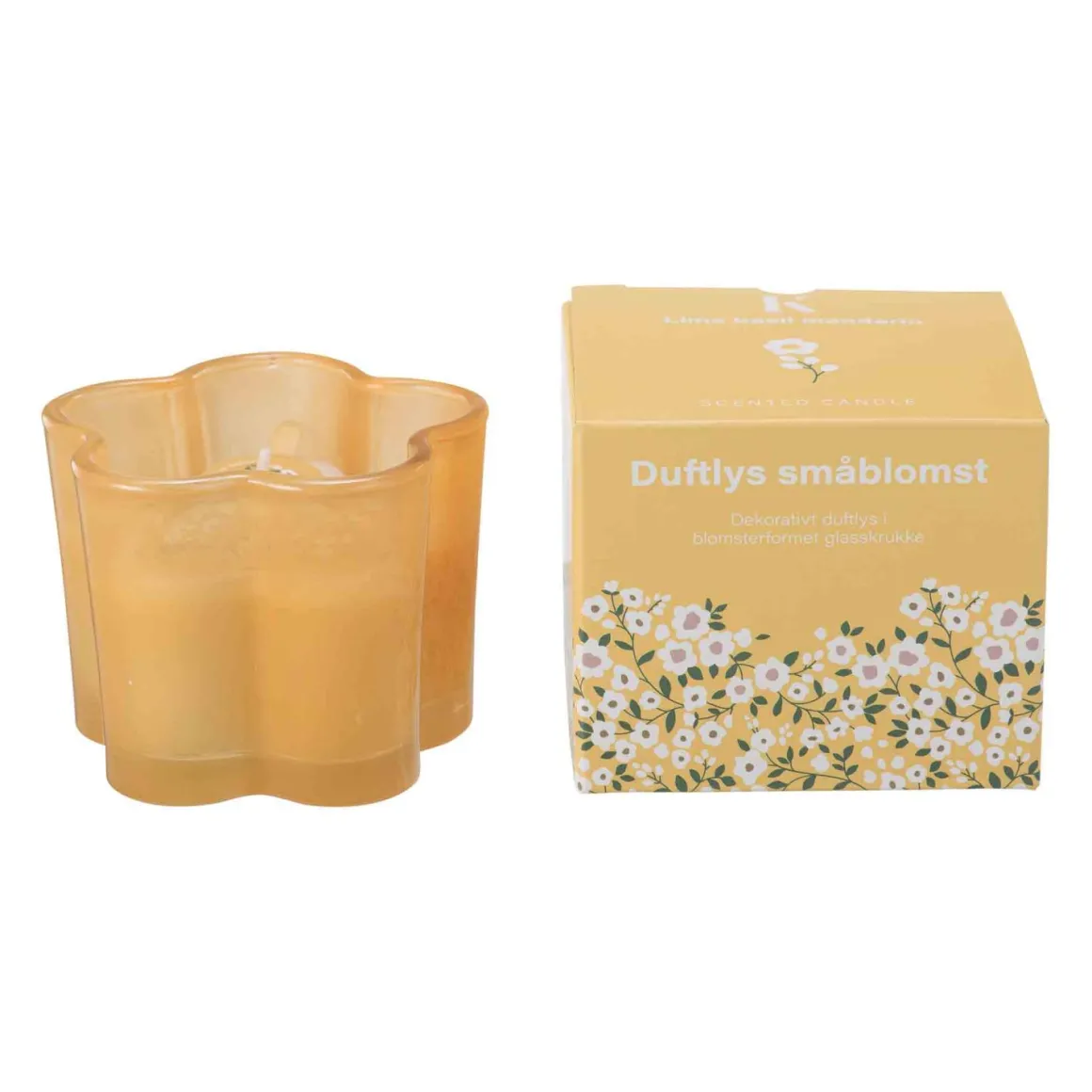 Duftlys småblomst Lime, basilikum & mandarin