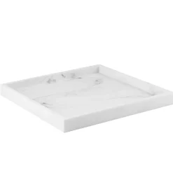 Fat marmor hvit 25x25cm