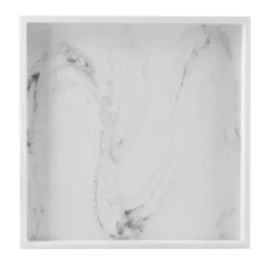 Fat marmor hvit 25x25cm