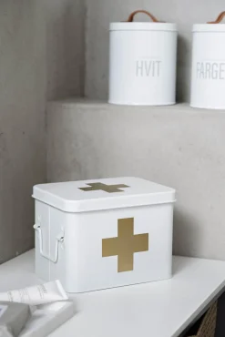Førstehjelpskrin hvit