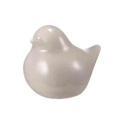 Fugl Lily 7 cm beige