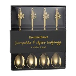 Gavepakke 4 skjeer snøfnugg