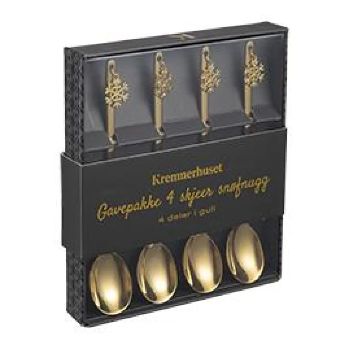 Gavepakke 4 skjeer snøfnugg