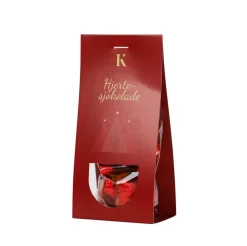 Gavepakke Julekaffe & hjertesjokolade rød