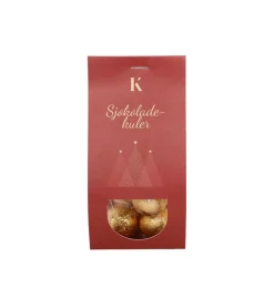 Gavepakke Julekaffe & sjokoladekuler gull