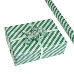 Gavepapir Stripe, grønn