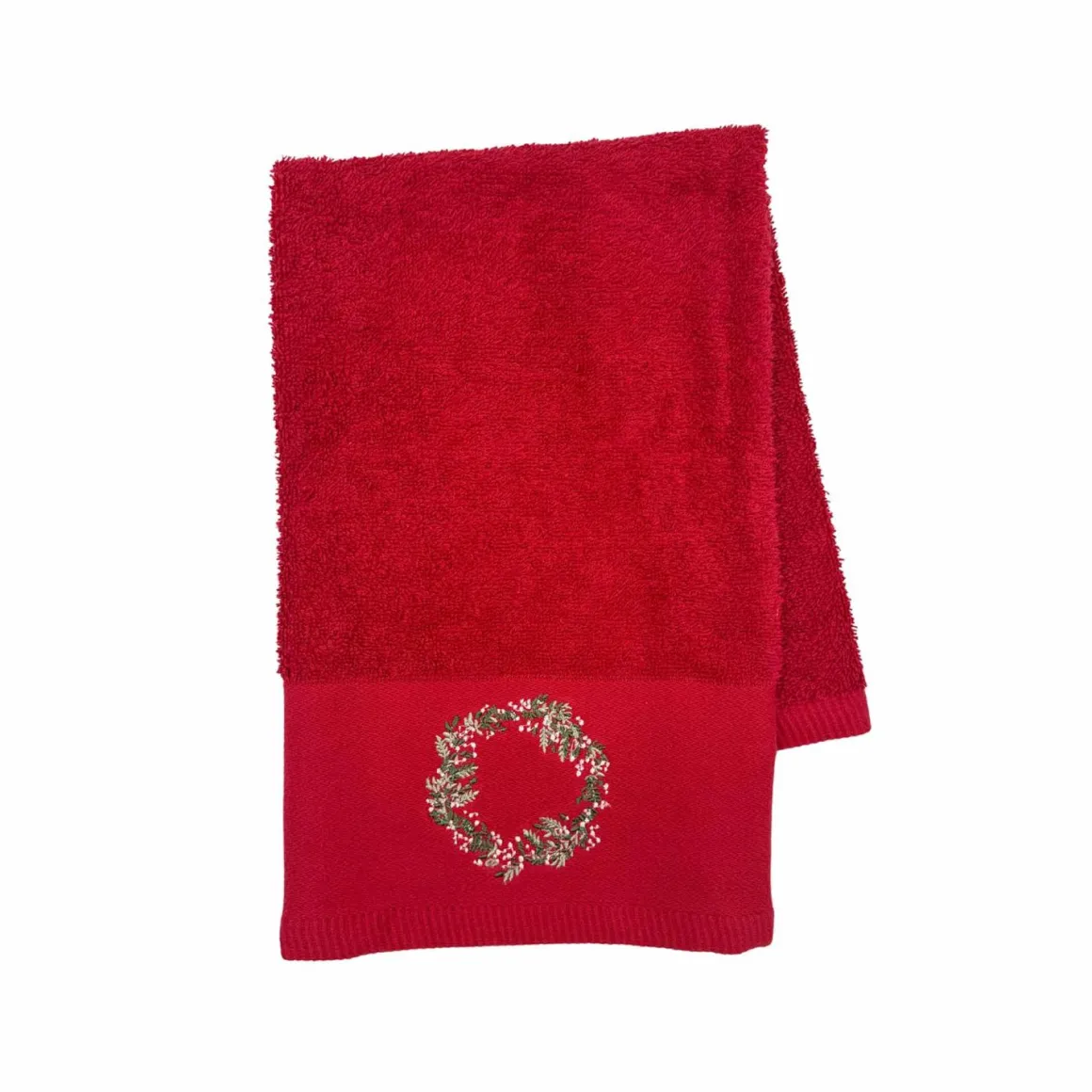 Gjestehåndkle krans rød