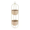 Hengepotte dobbel 58 cm beige