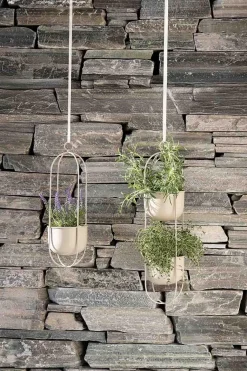 Hengepotte Singel 45 cm beige