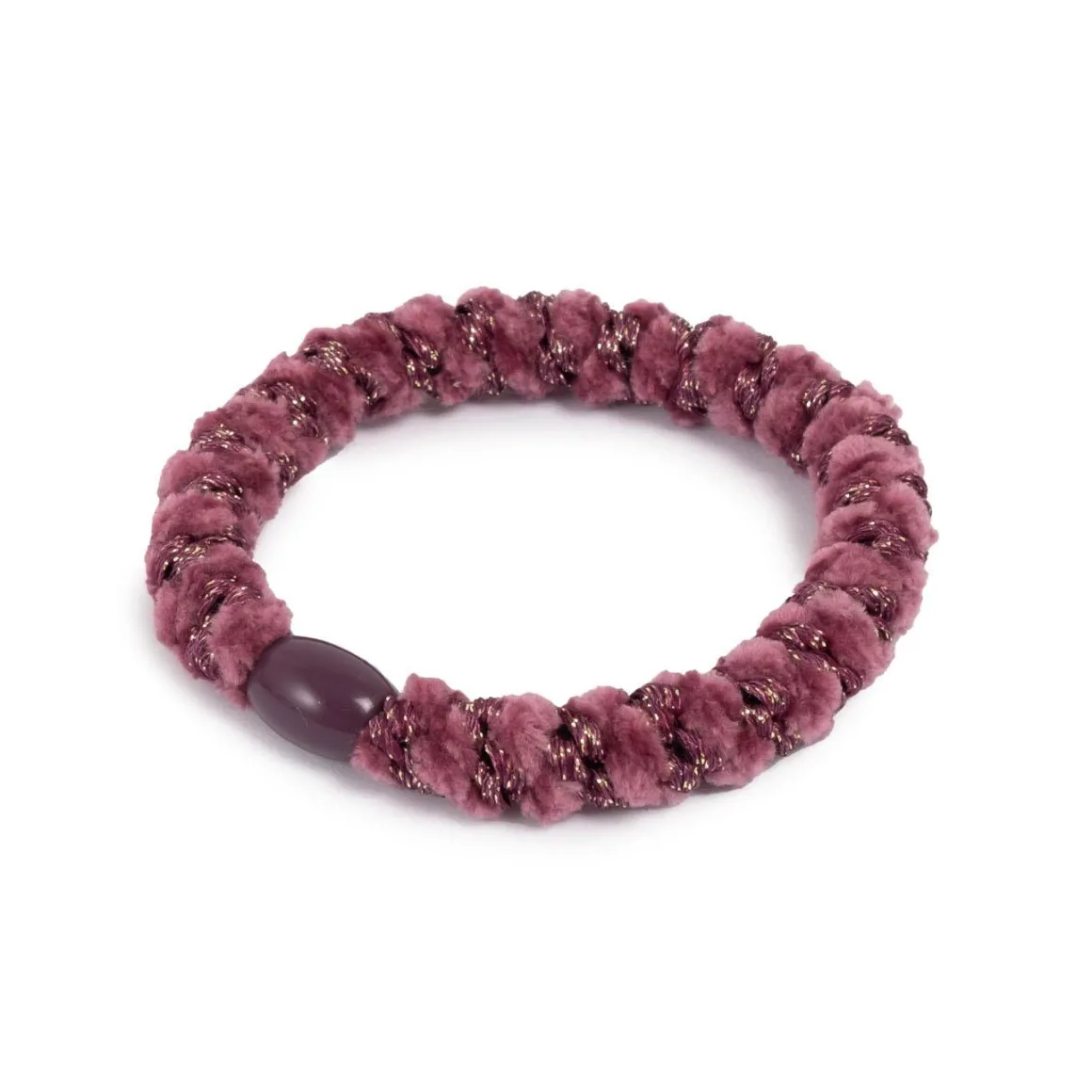 Hårstrikk, chenille, plumme