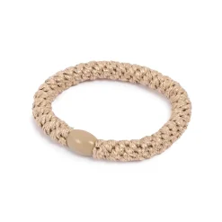 Hårstrikk, glitter, beige, gull