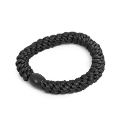 Hårstrikk Sort m/sort perleskimmer