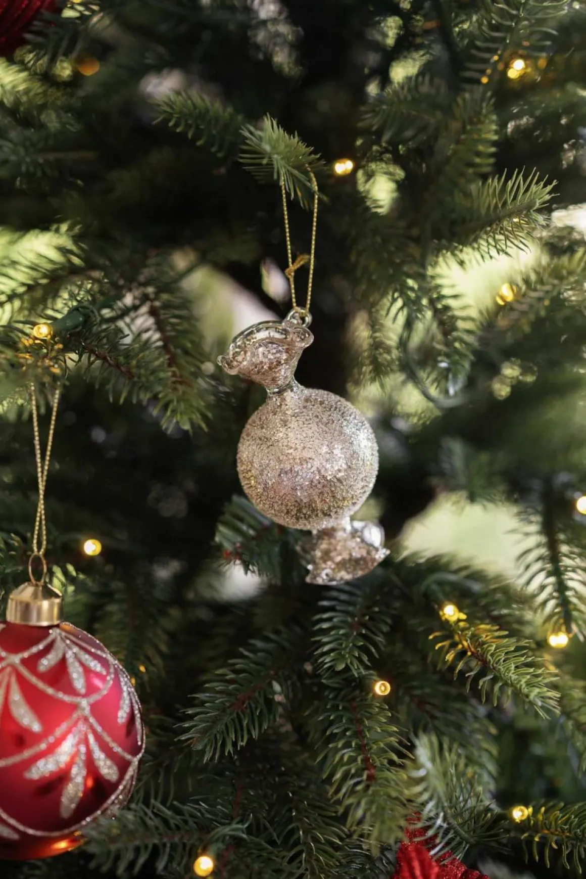 Julekule Candy Sølv