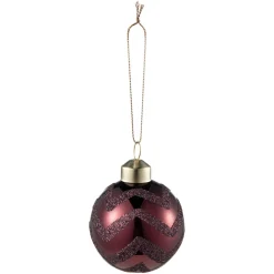 Julekule glitre burgunder