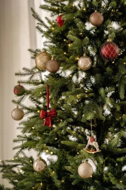 Julekule glitter perle brun