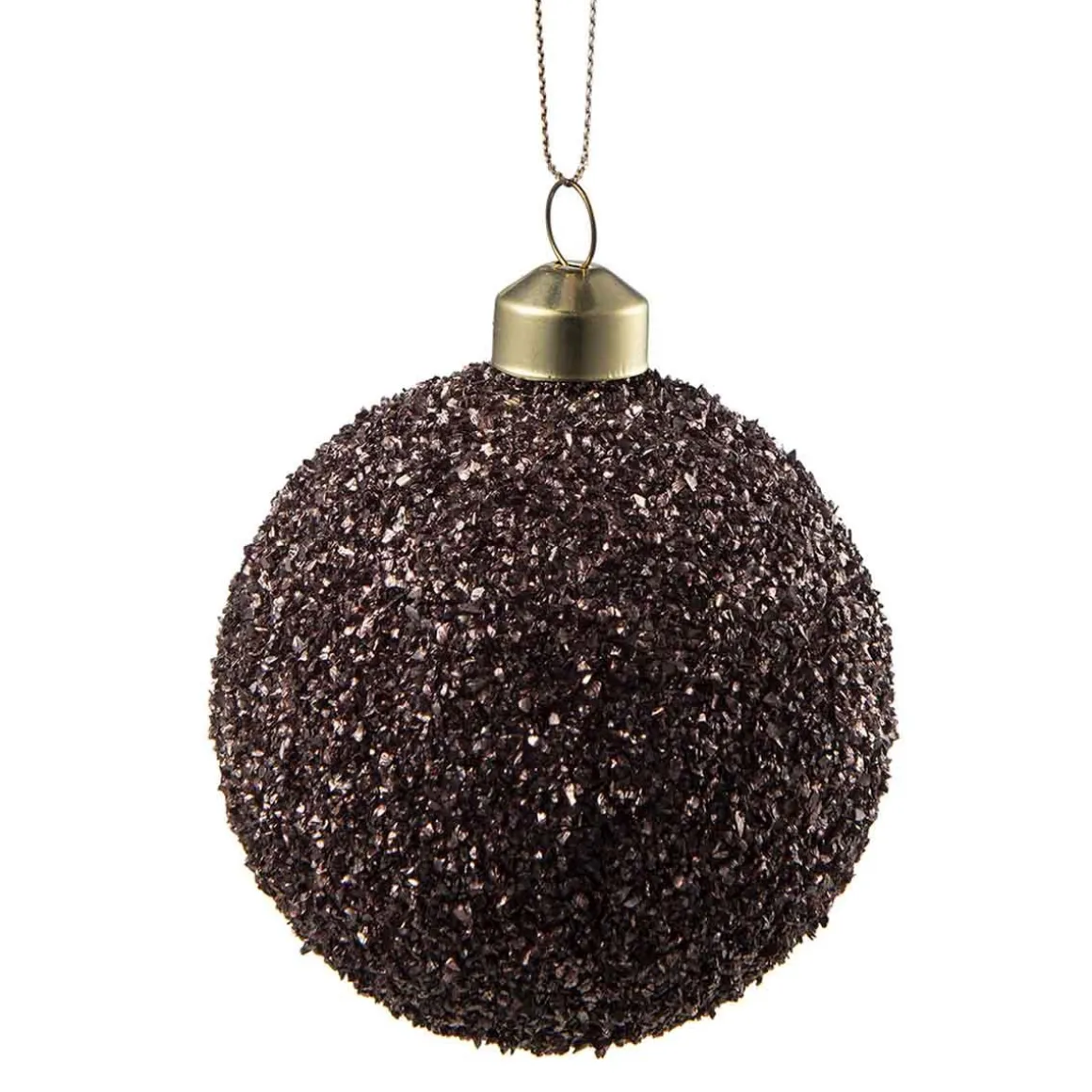 Julekule glitter perle burgunder