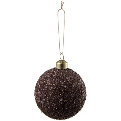 Julekule glitter perle burgunder