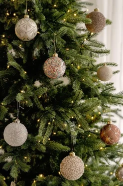 Julekule glitter perle gull