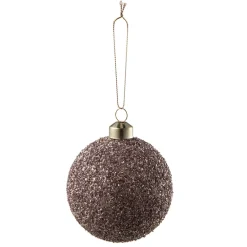 Julekule glitter perle rosa