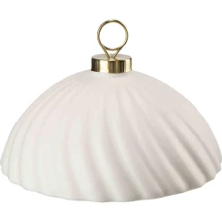 Julekule krukke hvit