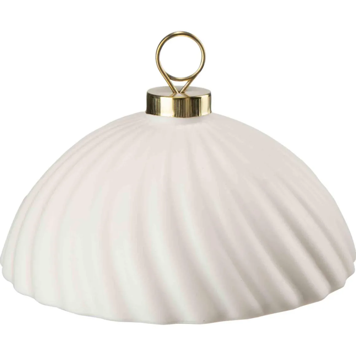 Julekule krukke hvit