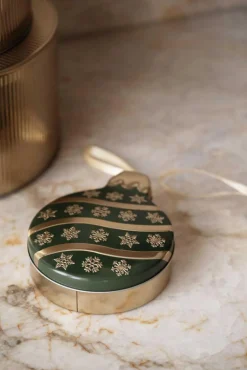 Kakeboks julekule grønn