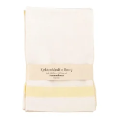 Kjøkkenhåndkle Georg 50x70 sett gul