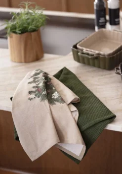 Kjøkkenhåndkle 2pk Nostalgisk tre