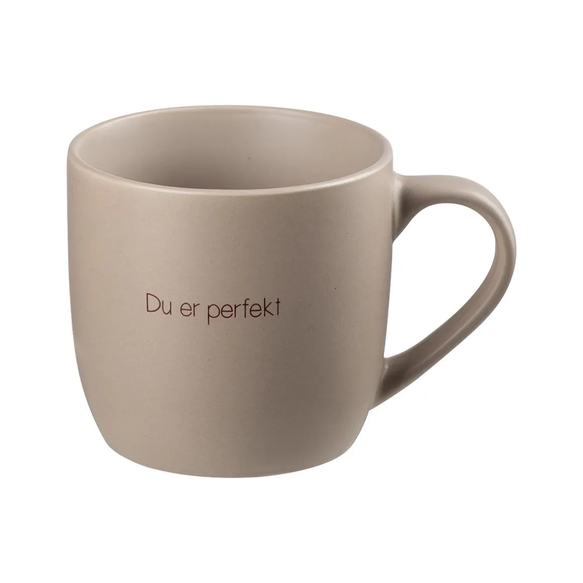 Kopp Du er perfekt, beige