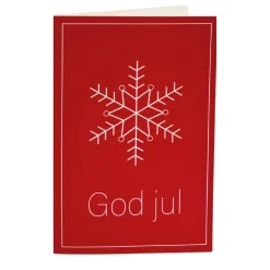 Kort God jul rød