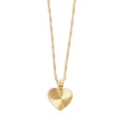 Kort kjede med hjerte, Gull