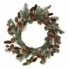 Krans med gran og kongler 48cm