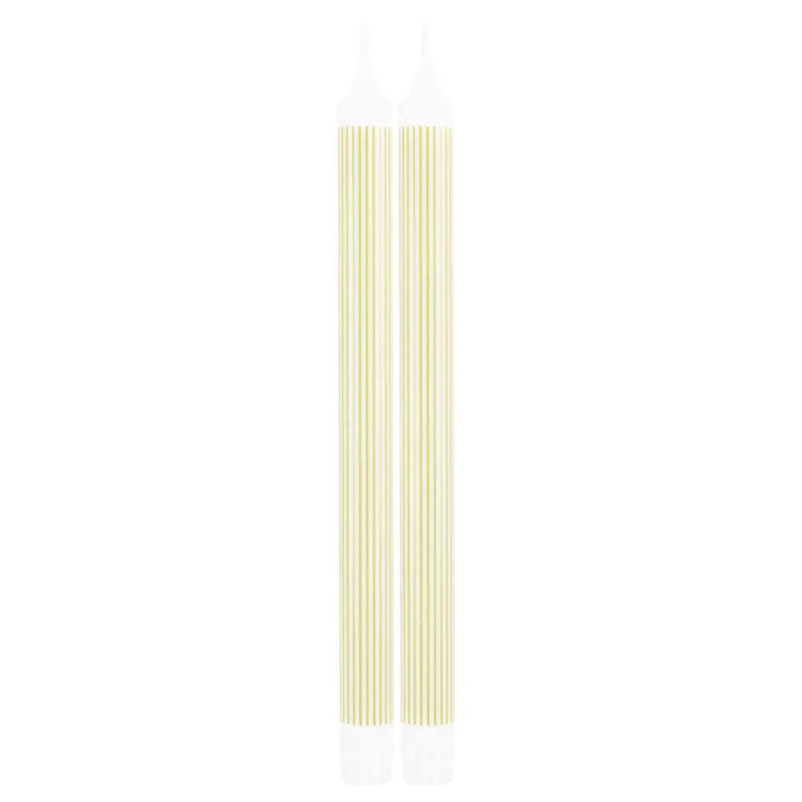Kronelys 100% stearin 2 pk, Stripe