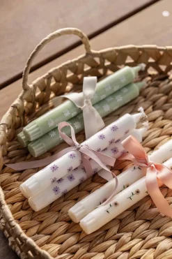 Kronelys sommerblomst 100% stearin 3 pk