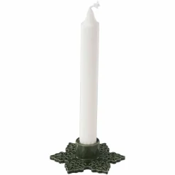 Kronelysestake Snøflak 2,7 cm grønn