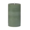 Kubbelys 100% stearin 10cm mørk grønn