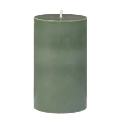 Kubbelys 100% stearin 10cm mørk grønn