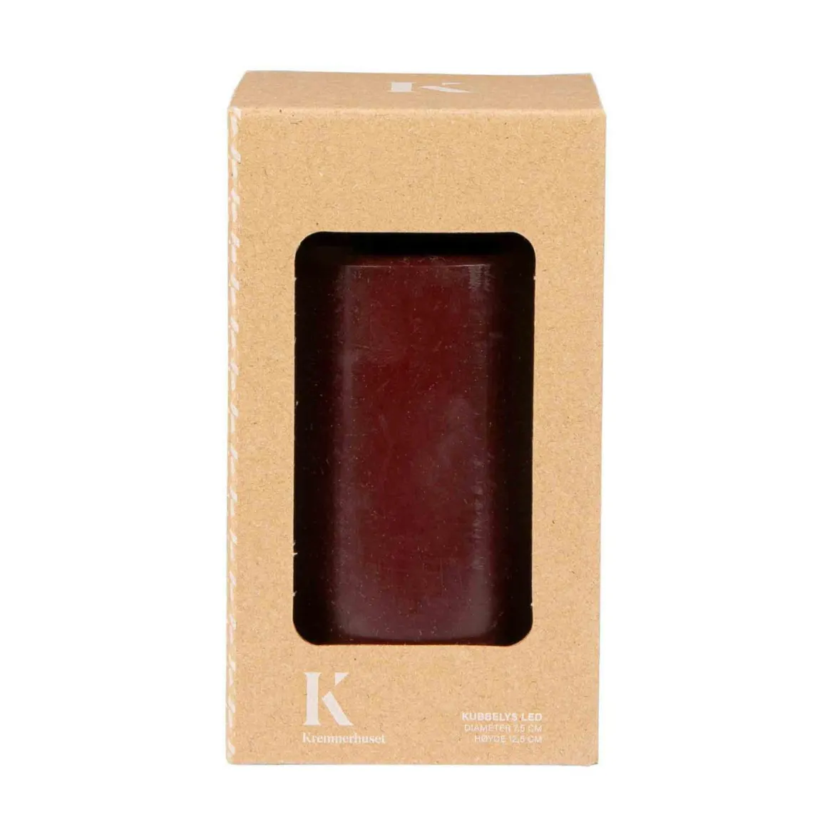 Kubbelys LED 12,5 cm bordeaux